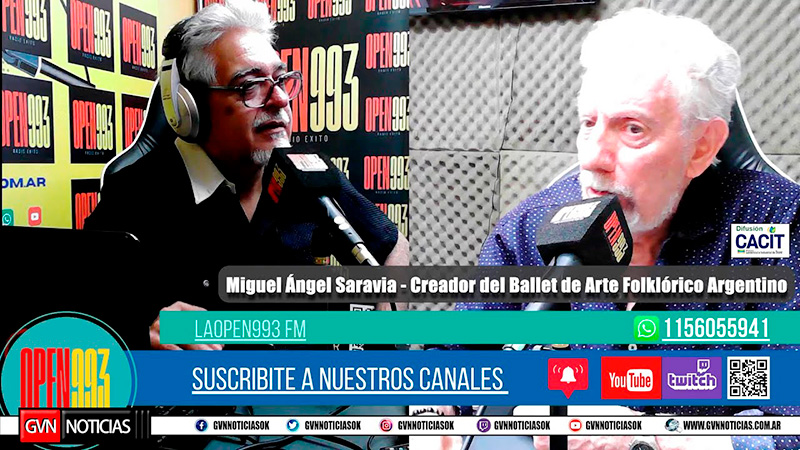 Miguel Ángel Saravia en la mañana de GVN Radio a través de FM OPEN 99.3